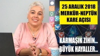 25 Aralık 2018 Merkür-Neptün Kare Açısının Etkileri