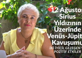 12 Ağustos Sirius Yıldızının Üzerinde Venüs-Jüpiter Kavuşumu