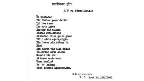 Cebirsel Şiir