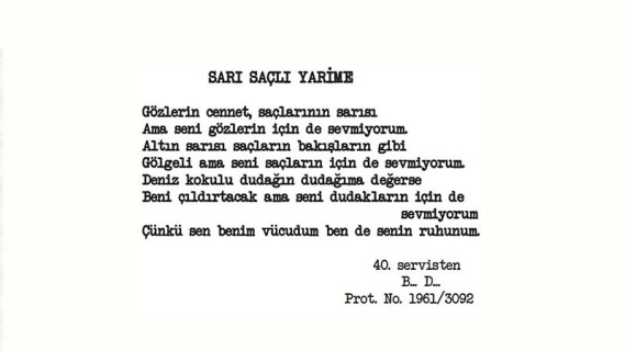 Sarı Saçlı Yarime