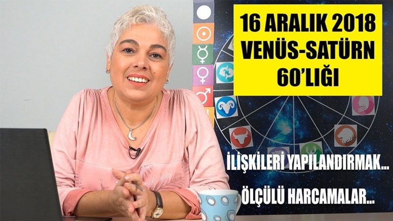 16 Aralık 2018 Venüs ve Satürn 60 Derecelik Açısının Etkileri