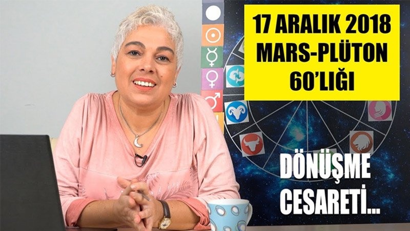 17 Aralık 2018 Mars ve Plüton 60 Derecelik Açısının Etkileri