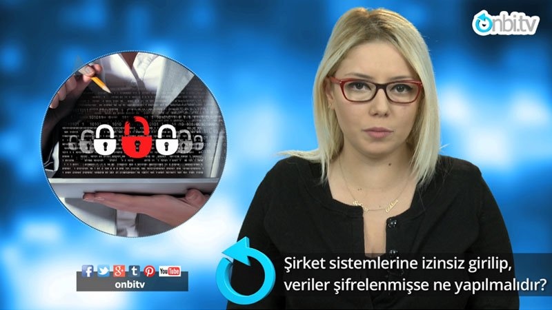 Şirket sistemlerine girilip veriler şifrelenmişse ne yapılmalıdır?